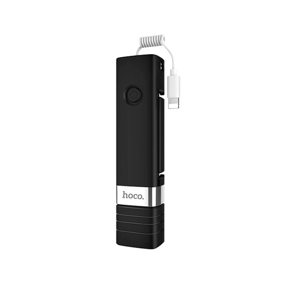 Монопод для сэлфи HOCO K3A Lightning Wired Selfie Stick Black