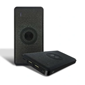 Зовнішній акумулятор WUW W2 10000 mAh Black (бездротова зарядка)