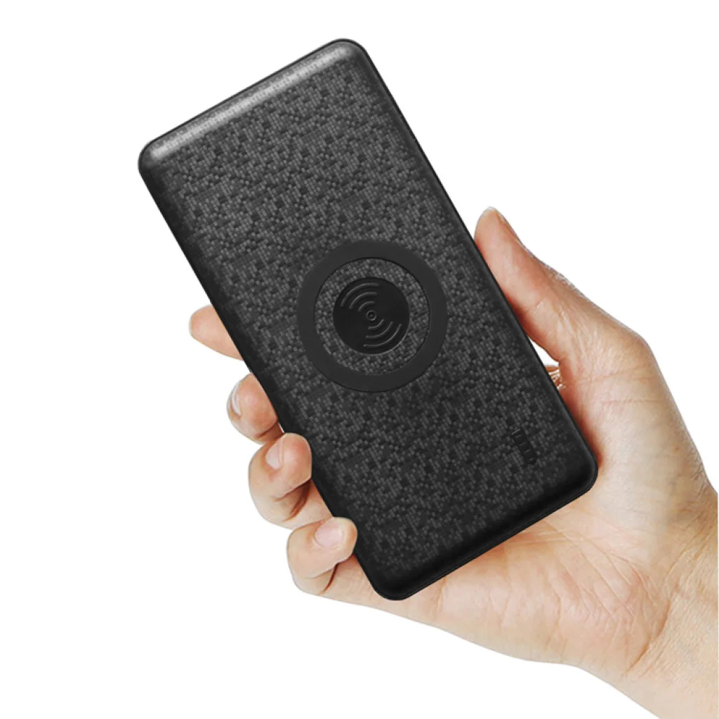 Зовнішній акумулятор WUW W2 10000 mAh Black (бездротова зарядка)