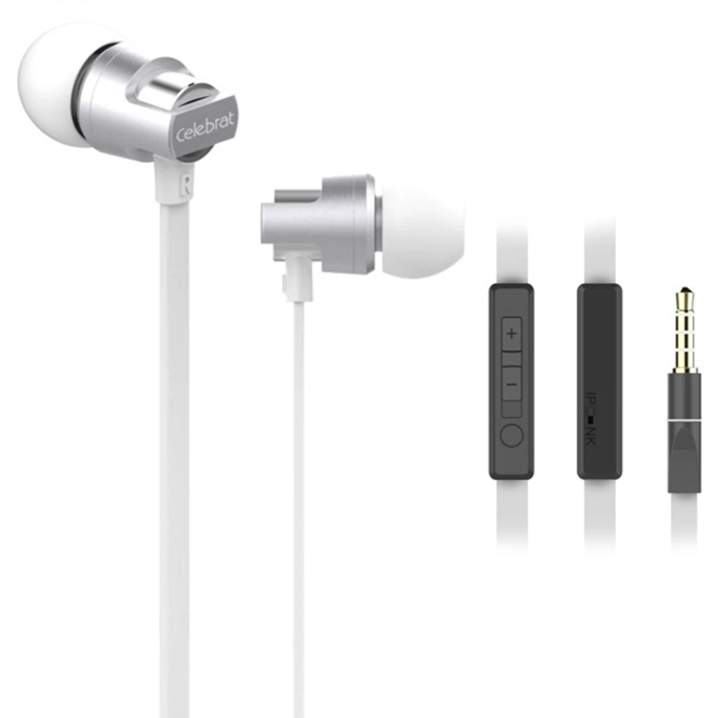 Наушники-вкладыши с микрофоном Yison C8 Silver