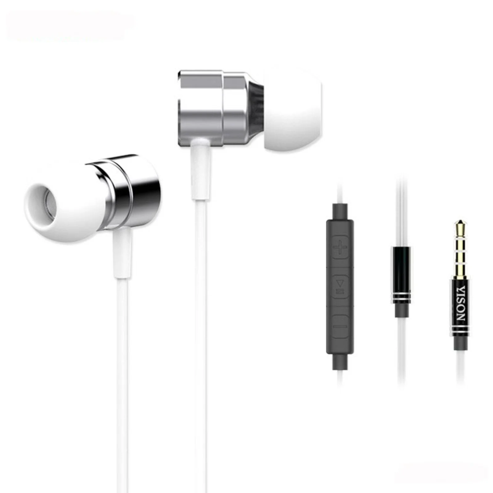 Наушники-вкладыши с микрофоном Yison D5 White