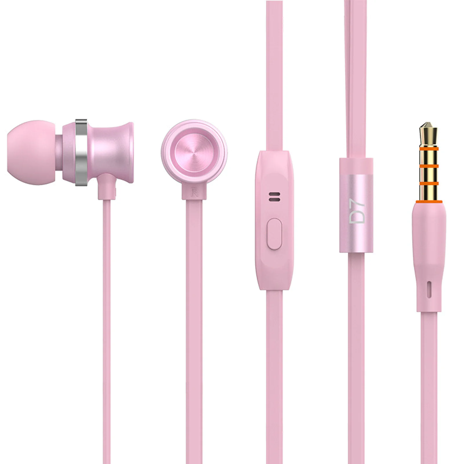Наушники-вкладыши с микрофоном Yison D7 Pink