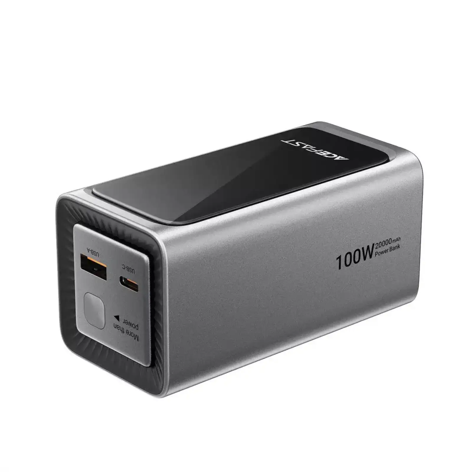 Зовнішній акумулятор ACEFAST M33 100W fast charging power bank with cable and TFT display 20 000 mAh Grey (6974316286363)