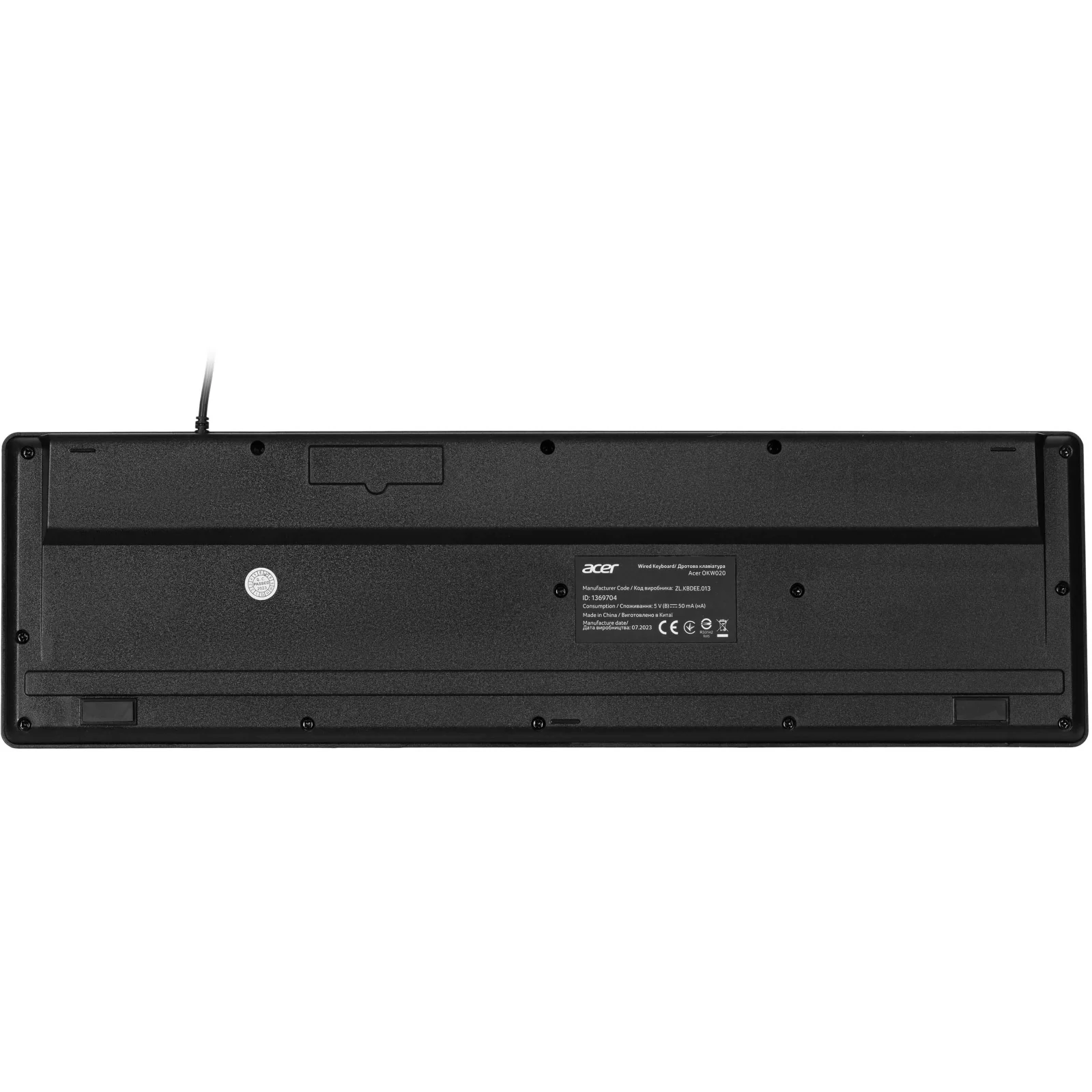 Клавиатура Acer OKW020 Black (ZL.KBDEE.013) UA