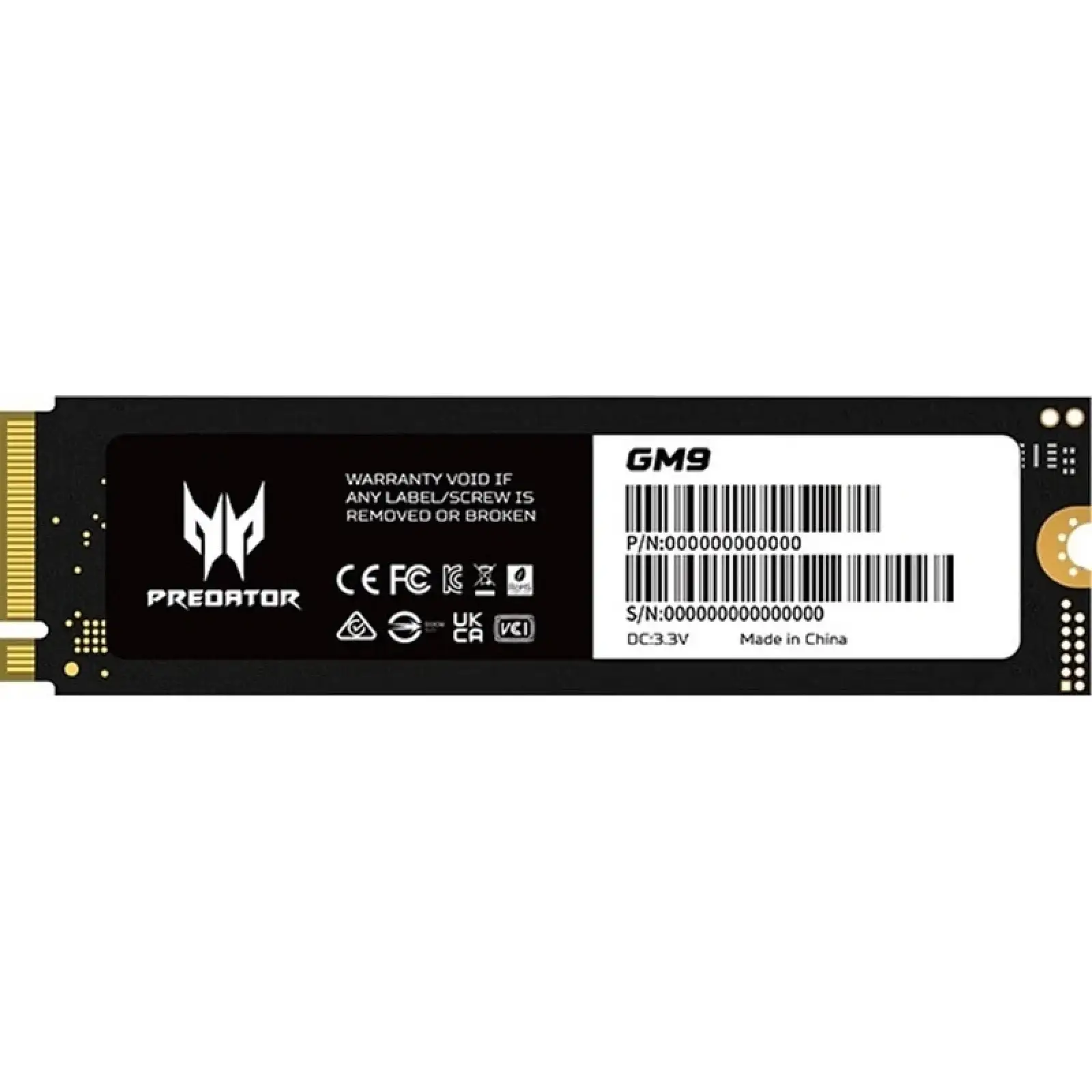 SSD накопитель Acer Predator GM9 2TB (BL.9BWWR.137)
