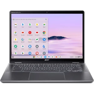 Ноутбук Acer Chromebook Plus Spin 514 CP514-4HN 14" WUXGA IPS Touch, Intel 3-100U, 8GB, F256GB, UMA, ChromeOS, сірий, NX.KYQEU.001 UA