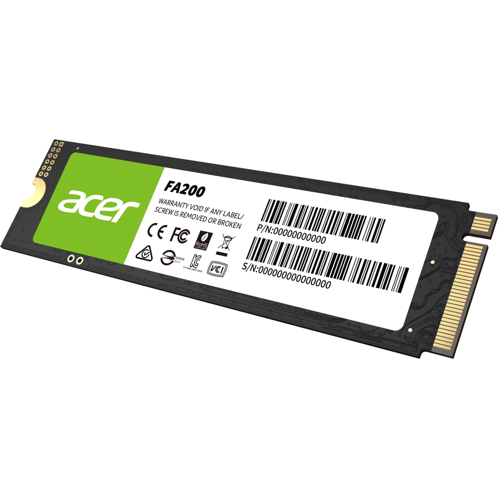 Накопитель внутренний SSD Acer FA200 M.2 NVMe 4TB (BL.9BWWA.150) (FA200-4TB) UA