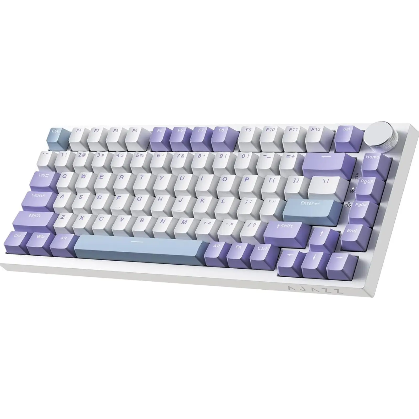 Клавіатура Ajazz AK820-Sea Salt Switch-Blue White Purple-RGB-DIY