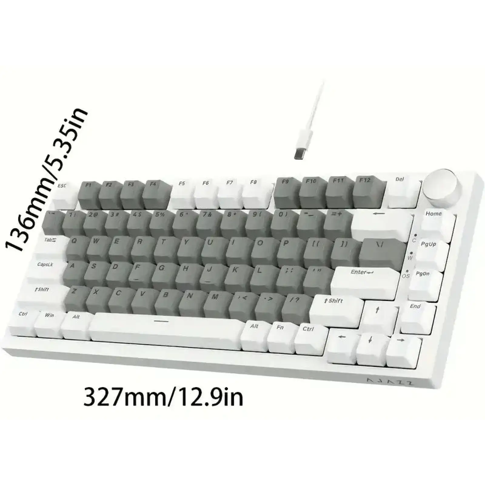 Клавіатура Ajazz AK820-Sea Salt Switch-Blue White Purple-RGB-DIY