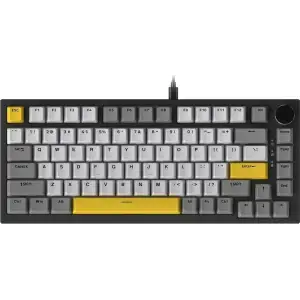 Клавіатура Ajazz AK820-Moon Switch-Gray White Yellow-RGB-DIY