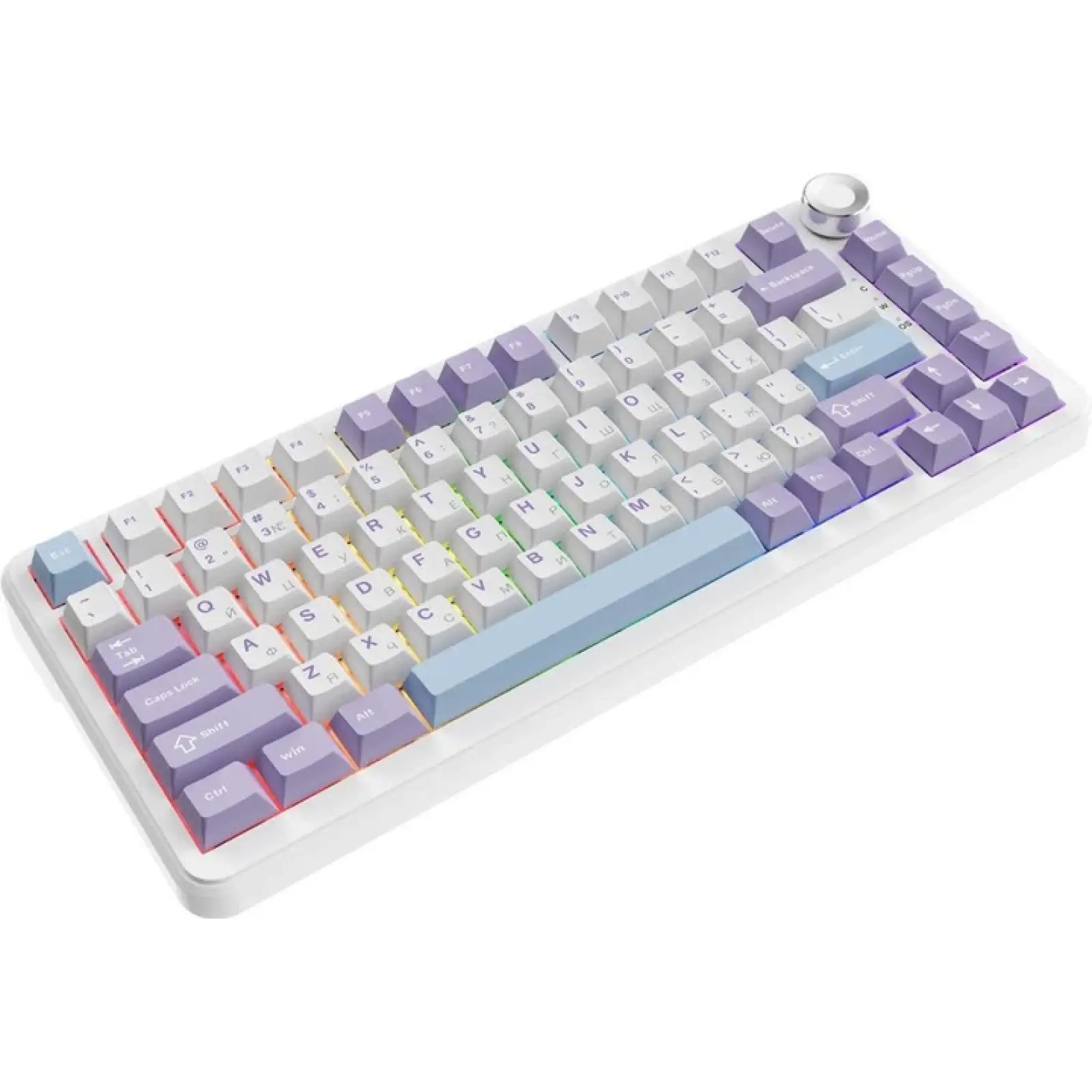 Клавиатура беспроводная Ajazz AK820 MAX Magnetic Switches Purple/White/Blue (AK820MAX-WM-PWB)