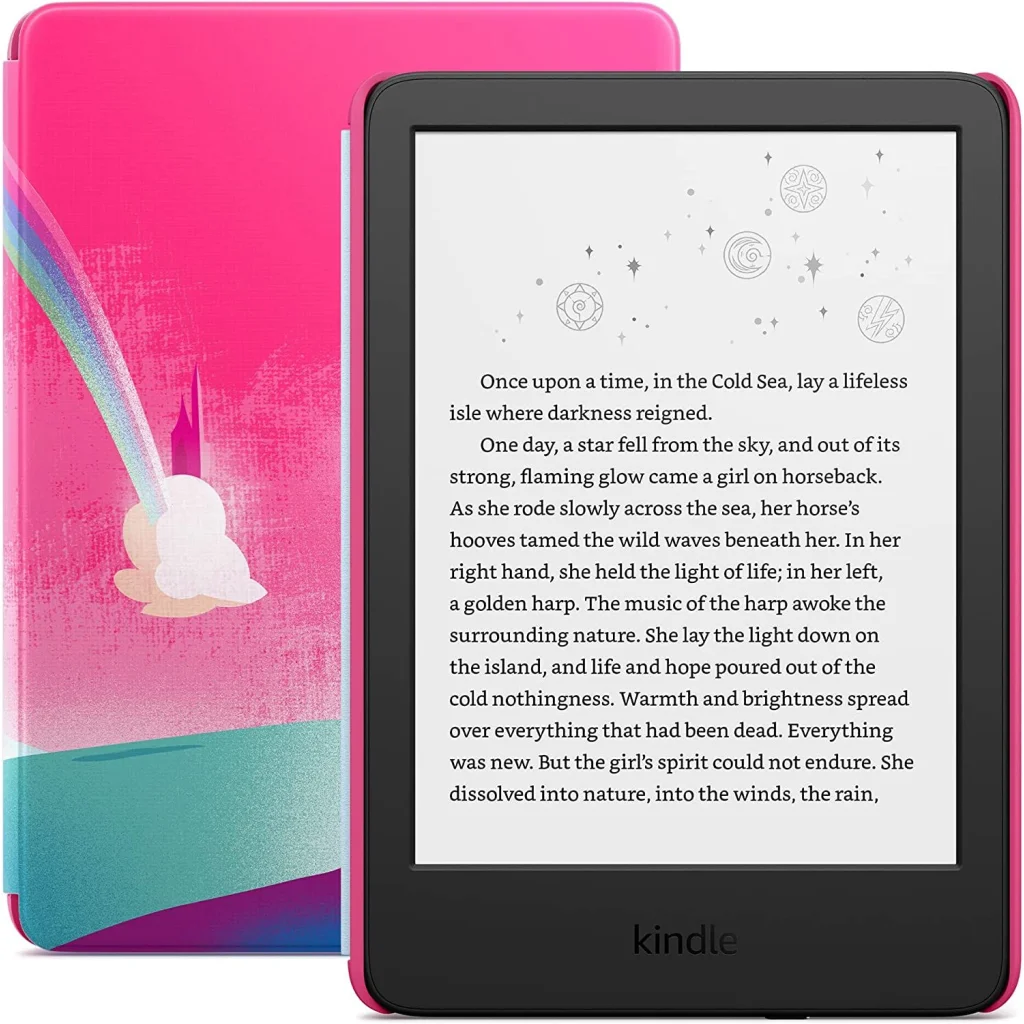 Электронная книга Amazon Kindle All-new Kids 11th Gen. 2022 16GB Black with Unicorn Valley Cover
