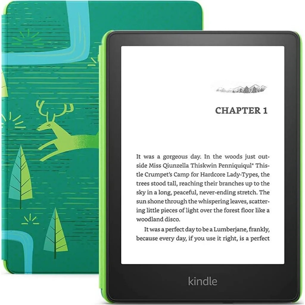 Електронна книга Amazon Kindle Paperwhite Kids 11th Gen. 8GB Black with Emerald Forest Cover