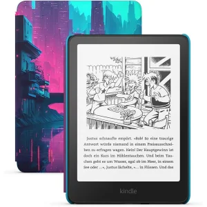 Електронна книга Amazon Kindle Paperwhite Kids 12th Gen. 16GB 2024 Black with Cyber City Cover