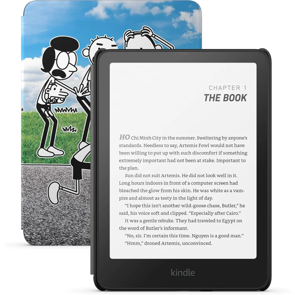 Електронна книга Amazon Kindle Paperwhite Kids 12th Gen. 16GB 2024 Black with Diary of a Wimpy Kid Cover