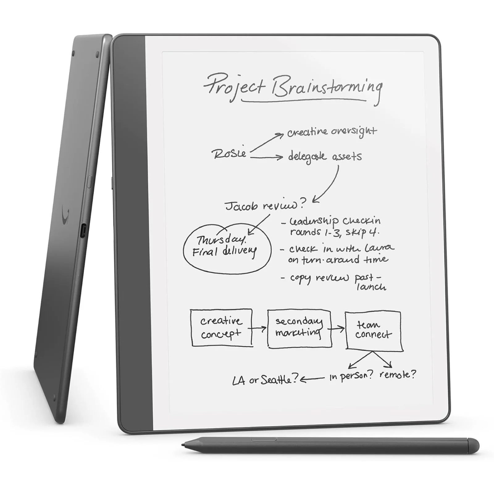 Электронная книга Amazon Kindle Scribe 16 GB with Premium Pen Tungsten (B0CZ9VFQ2P)