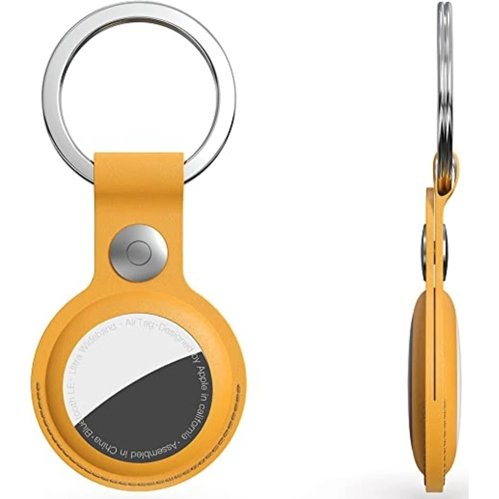 Чохол для пошукового брелка Apple AirTag Leather Key Ring California Poppy (MM083)
