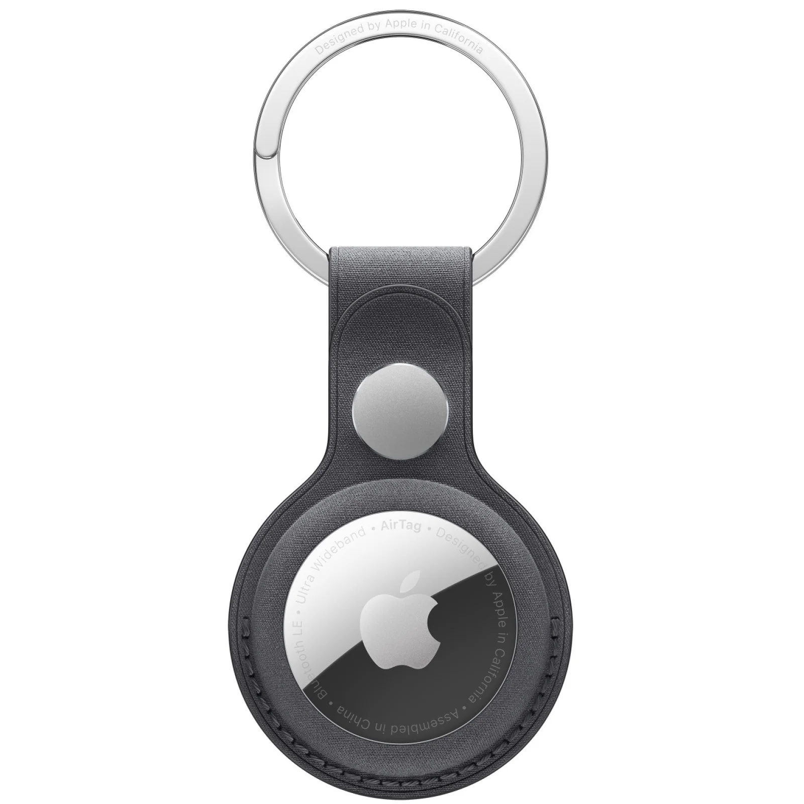Чехол для поискового брелка Apple AirTag FineWoven Key Ring Black (MT2H3)