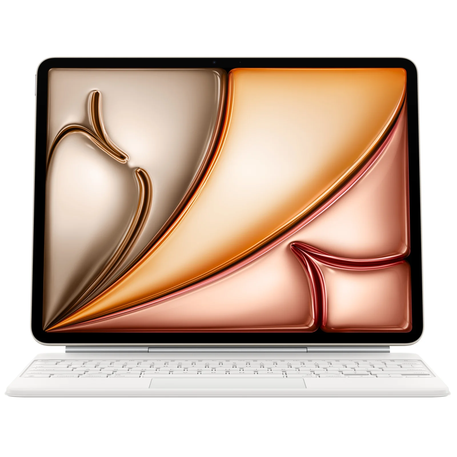 Чехол Apple iPad Air 13 2025 Magic Keyboard White (MDFW4) (Английская раскладка)