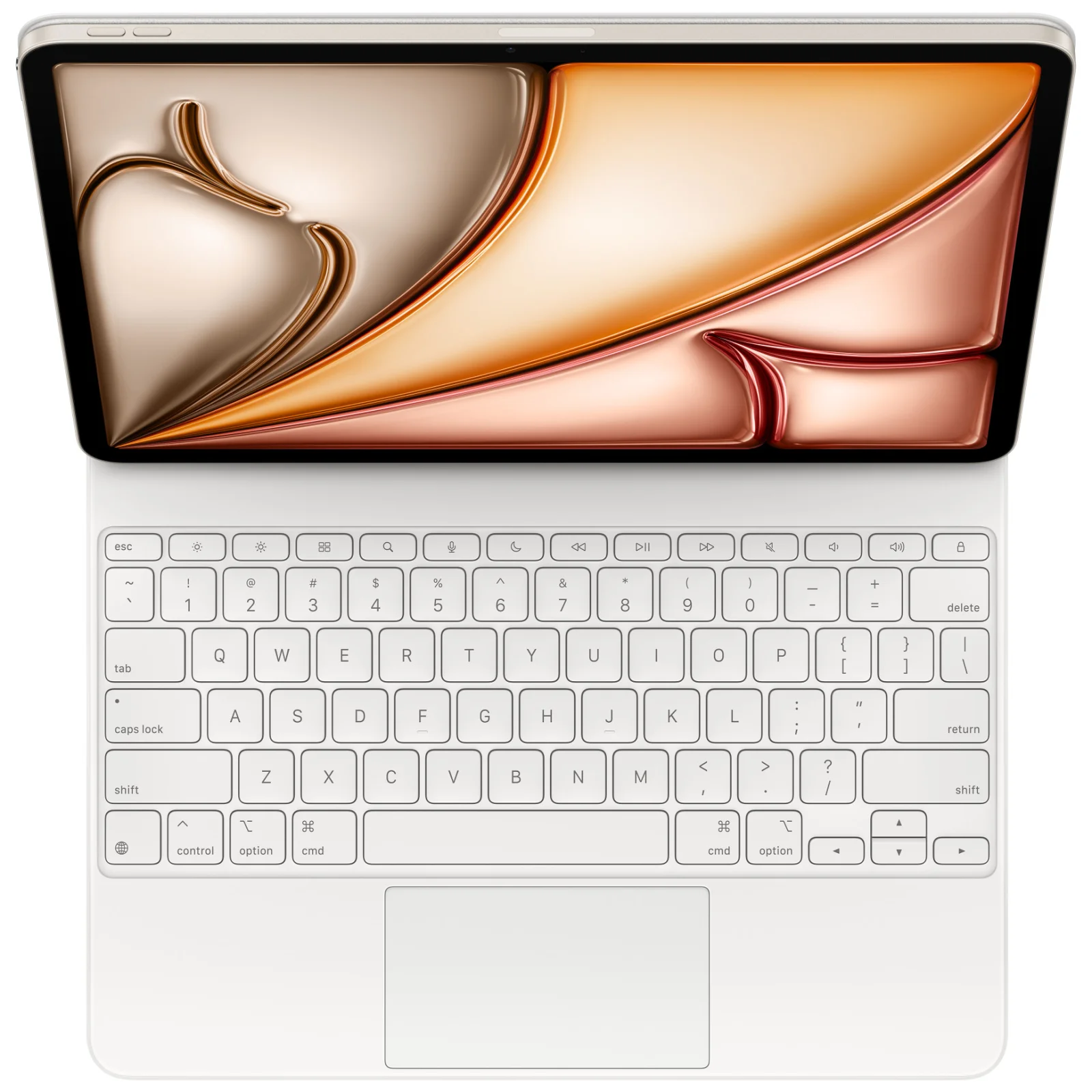 Чехол Apple iPad Air 13 2025 Magic Keyboard White (MDFW4) (Английская раскладка)