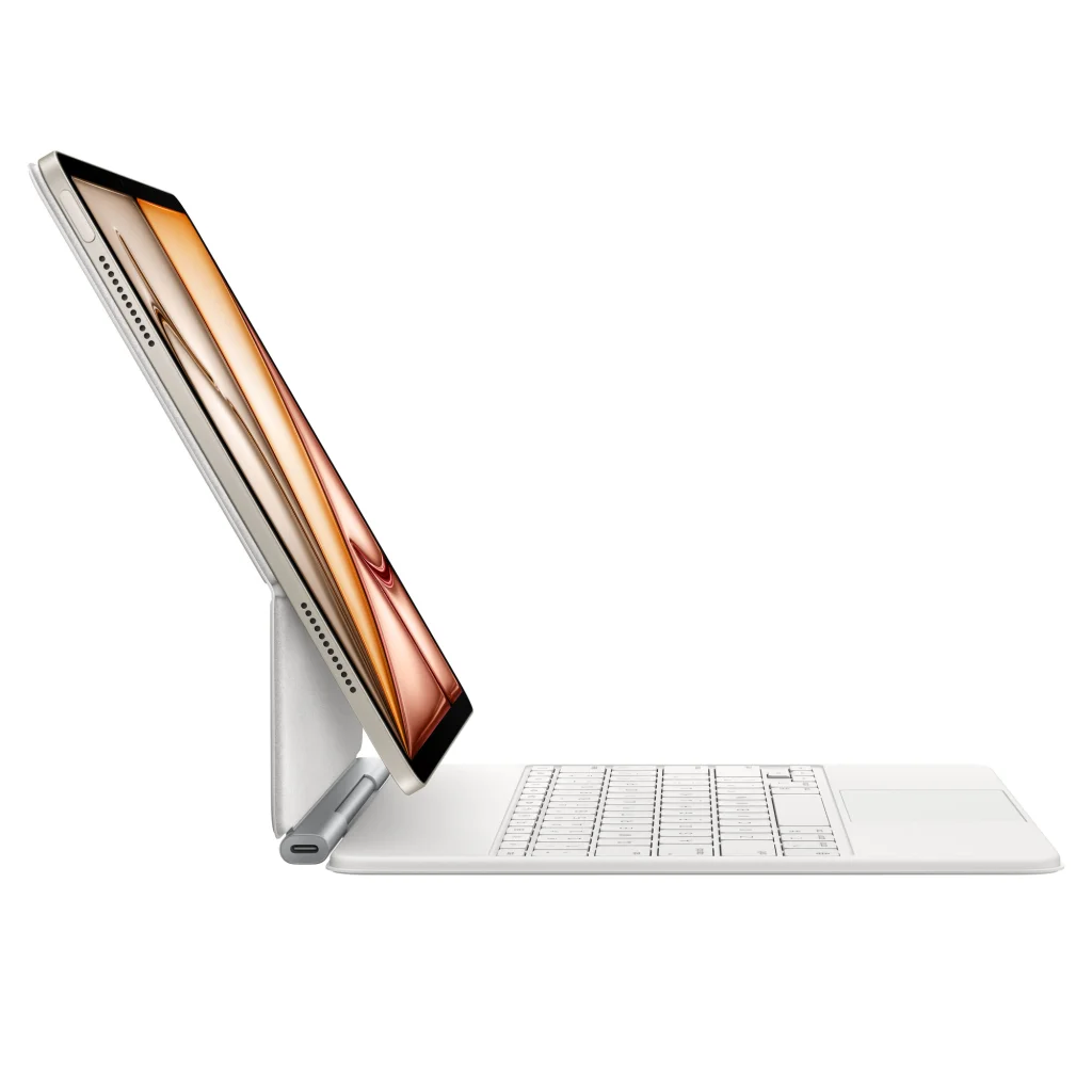 Чехол Apple iPad Air 13 2025 Magic Keyboard White (MDFW4) (Английская раскладка)
