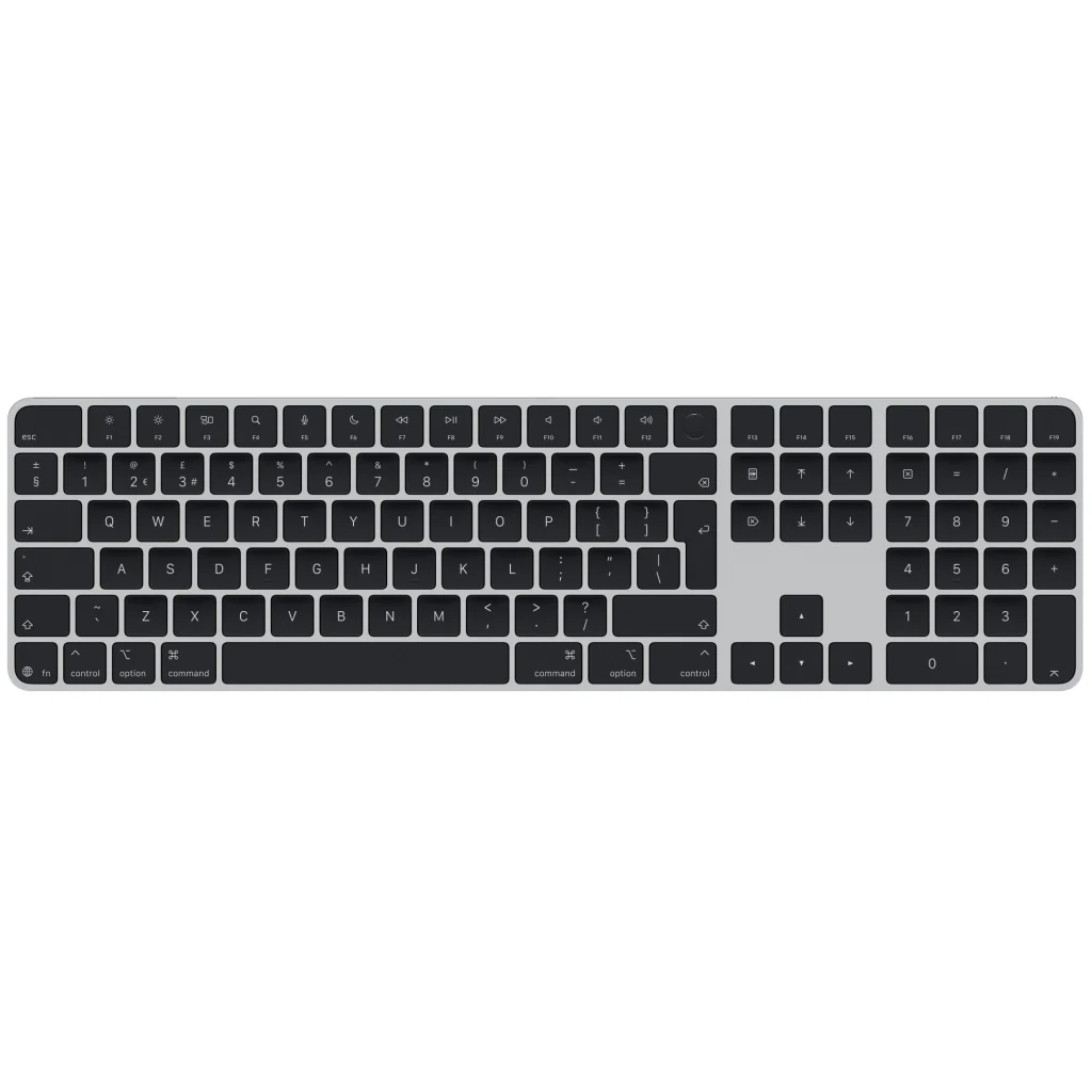 Клавиатура Apple Magic Keyboard with Touch ID and Numeric Keypad для Mac Мodels with Apple Silicon USB-C Black Keys (MXK83) (британская раскладка)