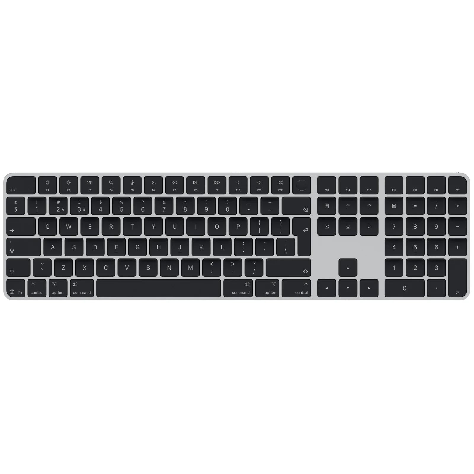 Клавіатура Apple Magic Keyboard with Touch ID and Numeric Keypad для Mac Мodels with Apple Silicon USB-C Black Keys (MXK83) (британська розкладка)