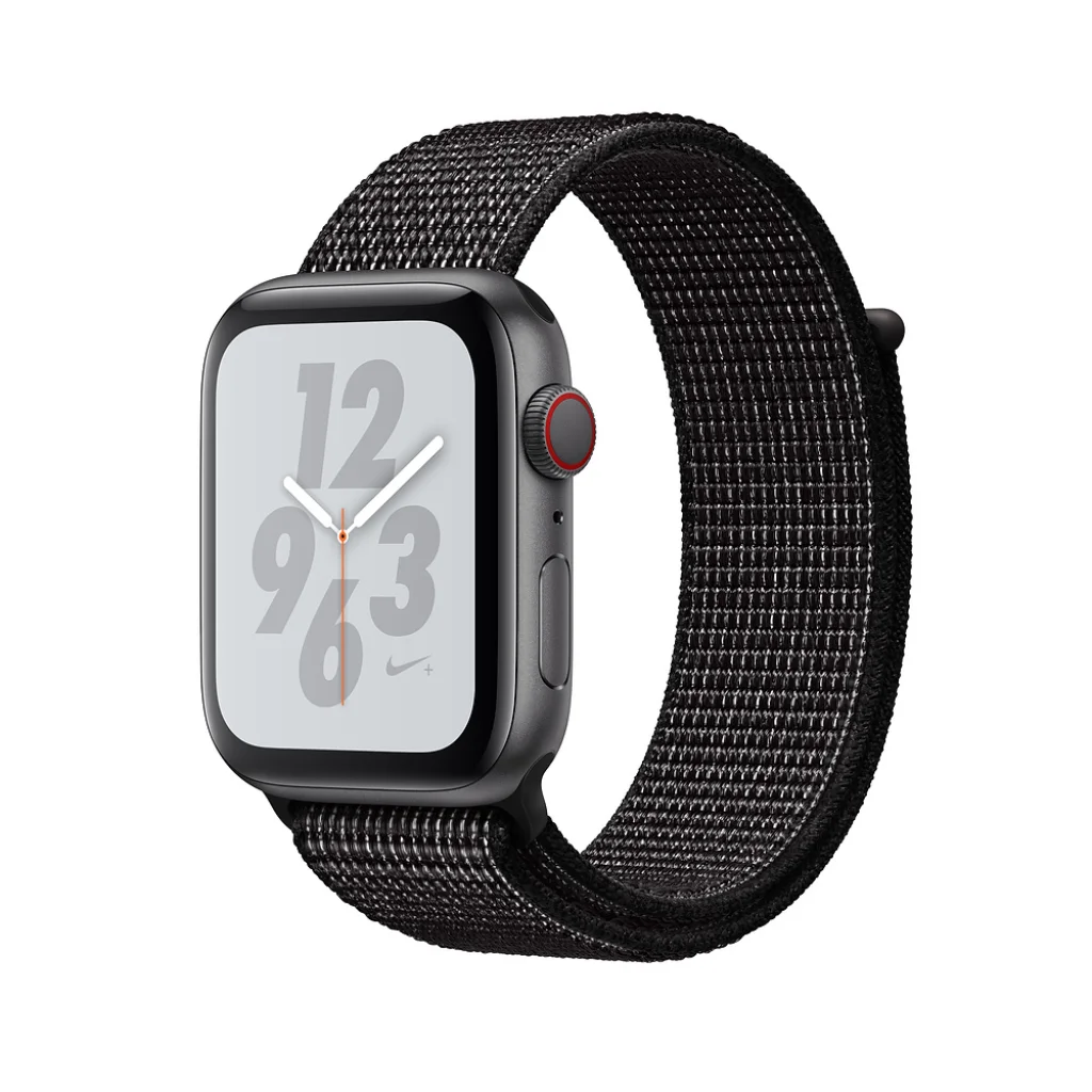 Apple Watch Nike+ Series 4 GPS + Cellular 40mm Space Gray Aluminum Case with Black Nike Sport Loop (MTX92)