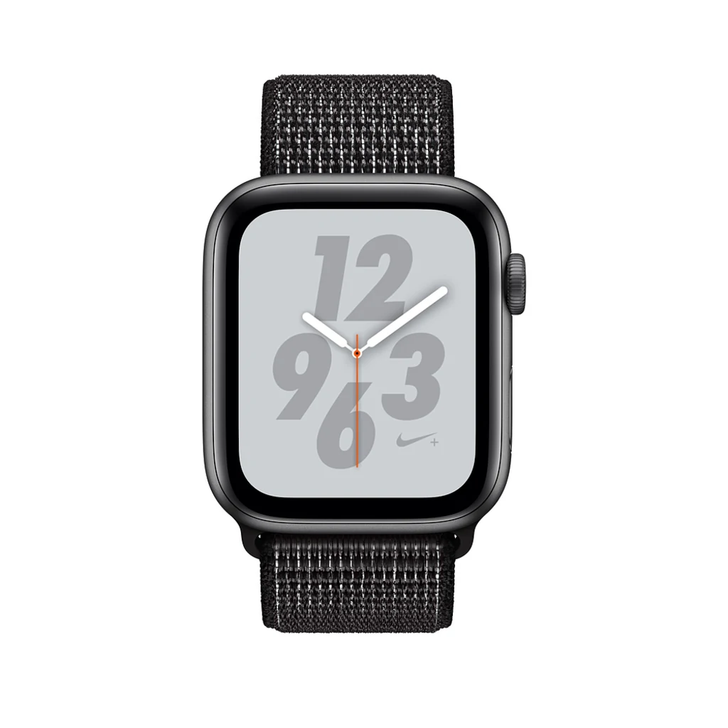Apple Watch Nike+ Series 4 GPS + Cellular 40mm Space Gray Aluminum Case with Black Nike Sport Loop (MTX92)