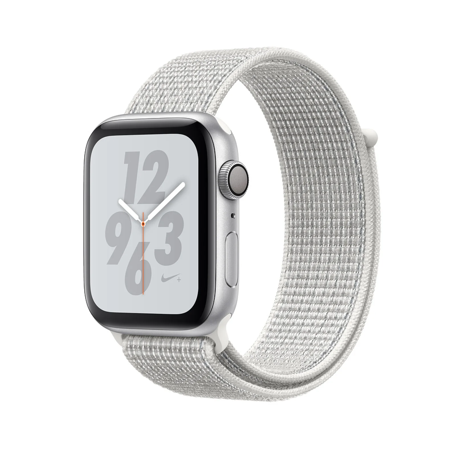 Apple Watch Nike+ Series 4 GPS 44mm Silver Aluminum Case with Summit White Nike Sport Loop (MU7H2)