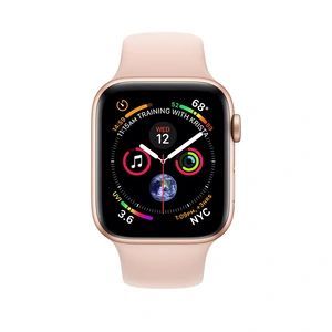 Apple Watch Series 4 GPS 44mm Gold Aluminum Case with Pink Sand Sport Band (MU6F2)