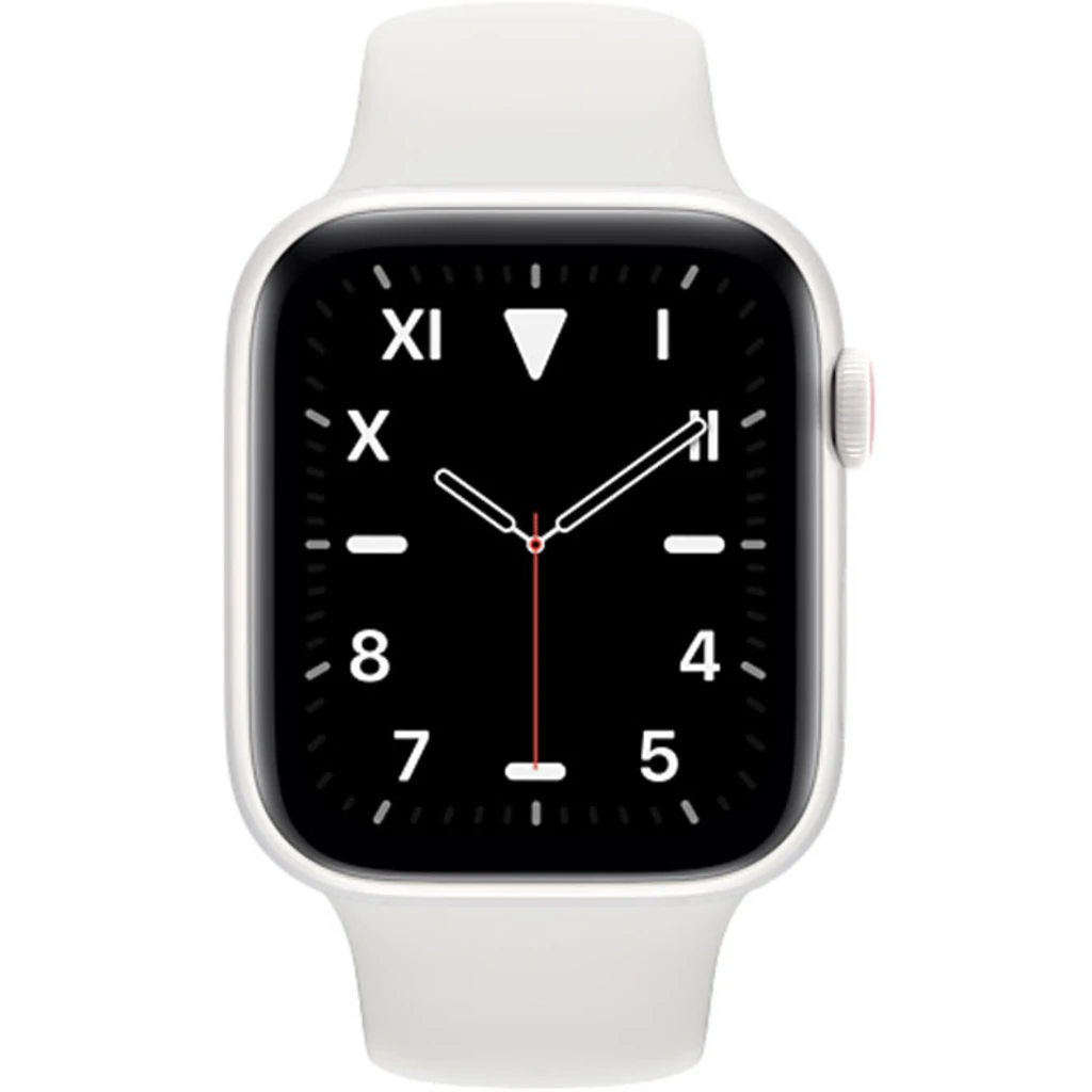Apple Watch Series 5 GPS + LTE 44mm White Ceramic Case with White Sport Band (MWR72, MWQU2)