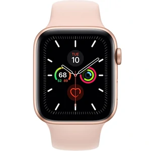 Apple Watch Series 5 GPS 40mm Gold Aluminum Case with Pink Sand Sport Band (MWV72)