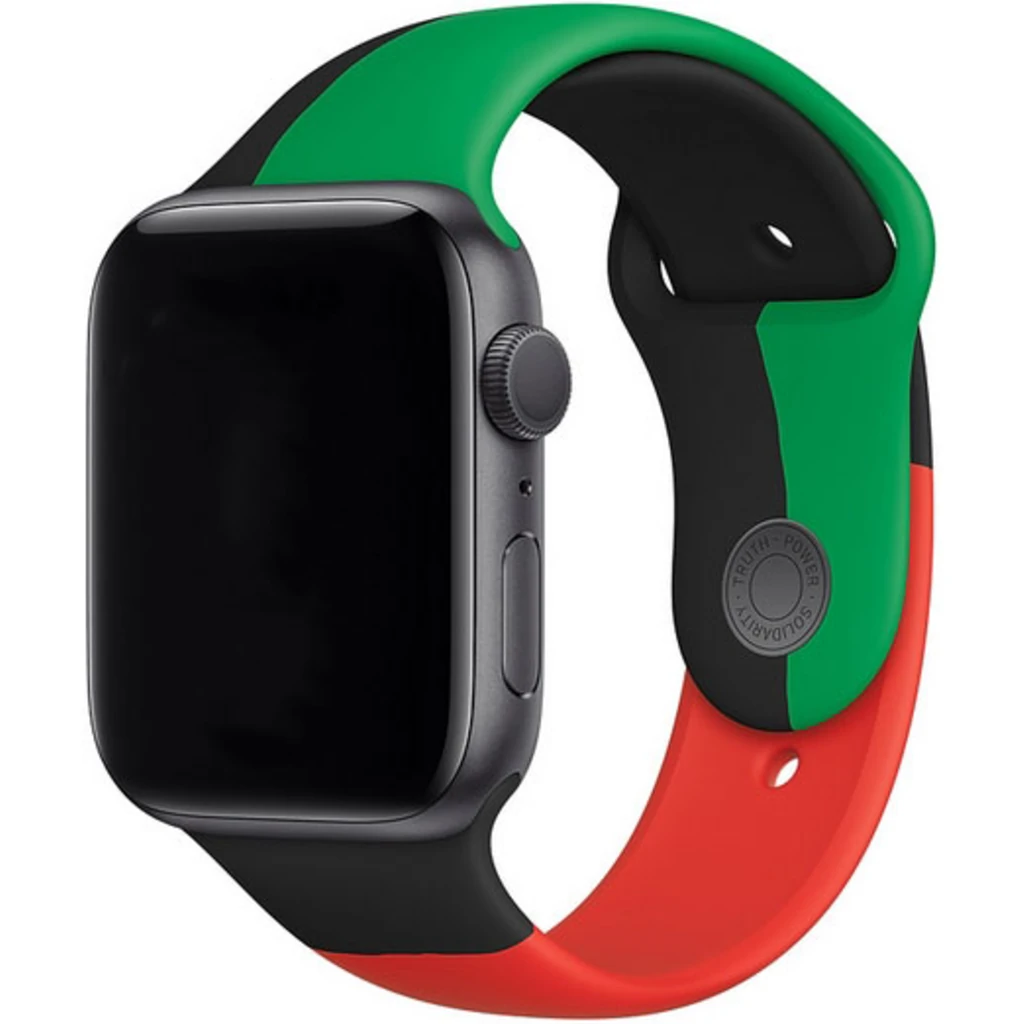 Ремінець Apple Black Unity Sport Band для Apple Watch 38mm, 40mm (MJ4V3)