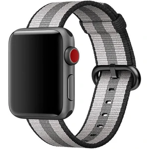 Ремінець Apple Black Stripe Woven Nylon Band для Apple Watch 38mm, 40mm (MQVG2)