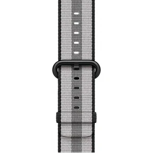 Ремінець Apple Black Stripe Woven Nylon Band для Apple Watch 44mm, 45mm, 46mm, 49mm (MQVR2)