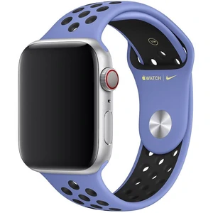 Колір: Фіолетовий - Ремінець Apple Royal Pulse/Black Nike Sport Band S/M & M/L для Apple Watch 44mm (MWUA2)