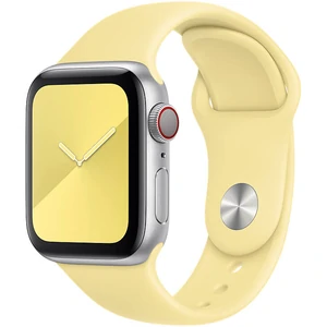 Колір: Жовтий - Ремінець Apple Sport Band Lemon Cream S/M & M/L для Apple Watch 40mm (MWUU2)