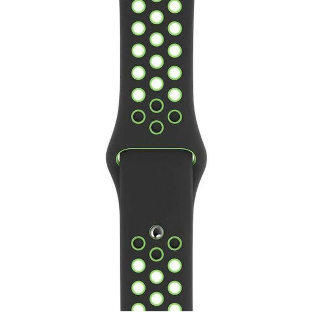 Ремінець Apple Black / Lime Blast Nike Sport Band для Apple Watch 38mm, 40mm (MXQW2)
