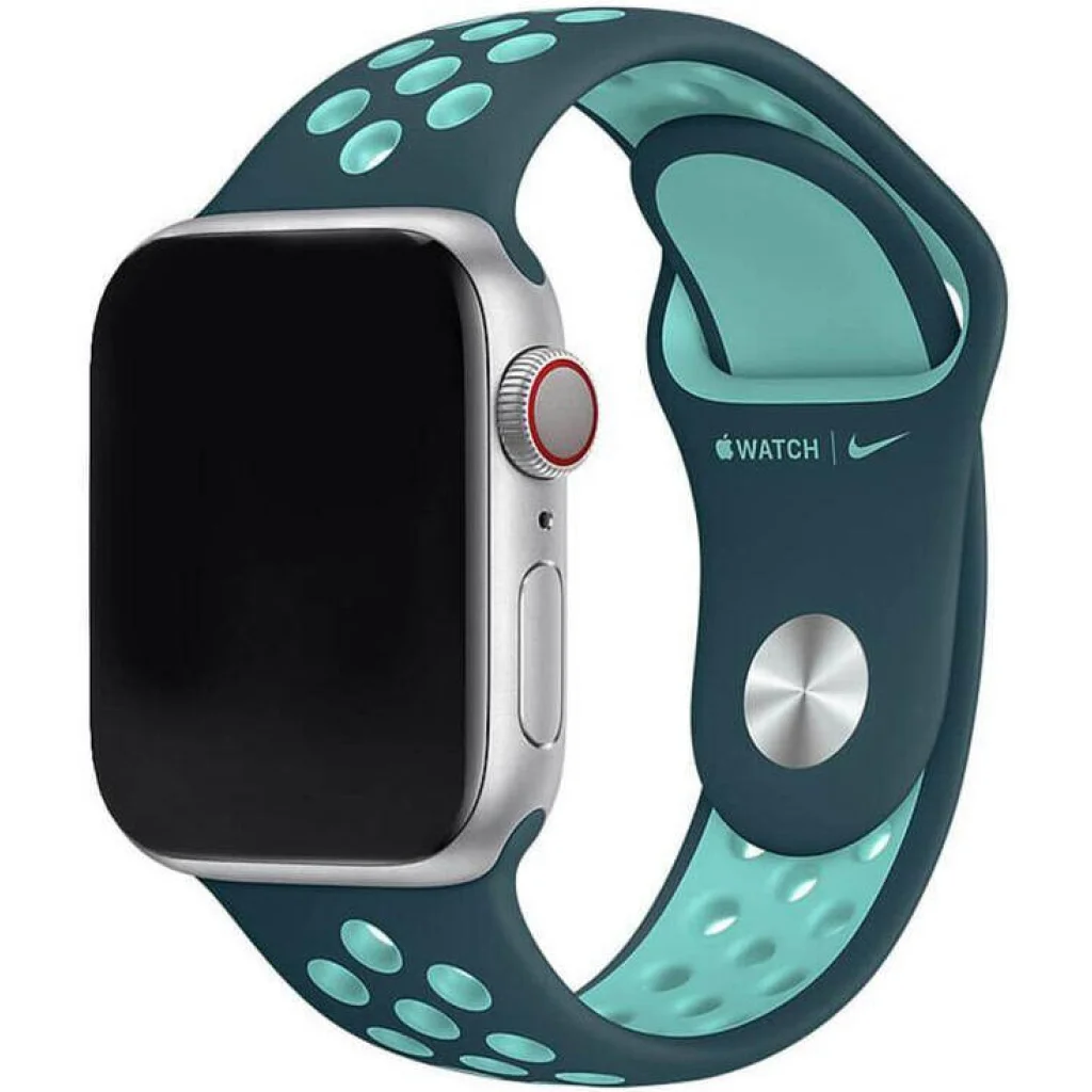 Ремінець Apple Nike Sport Band Midnight Turquoise/Aurora Green для Apple Watch 42mm, 44mm (MXR12)