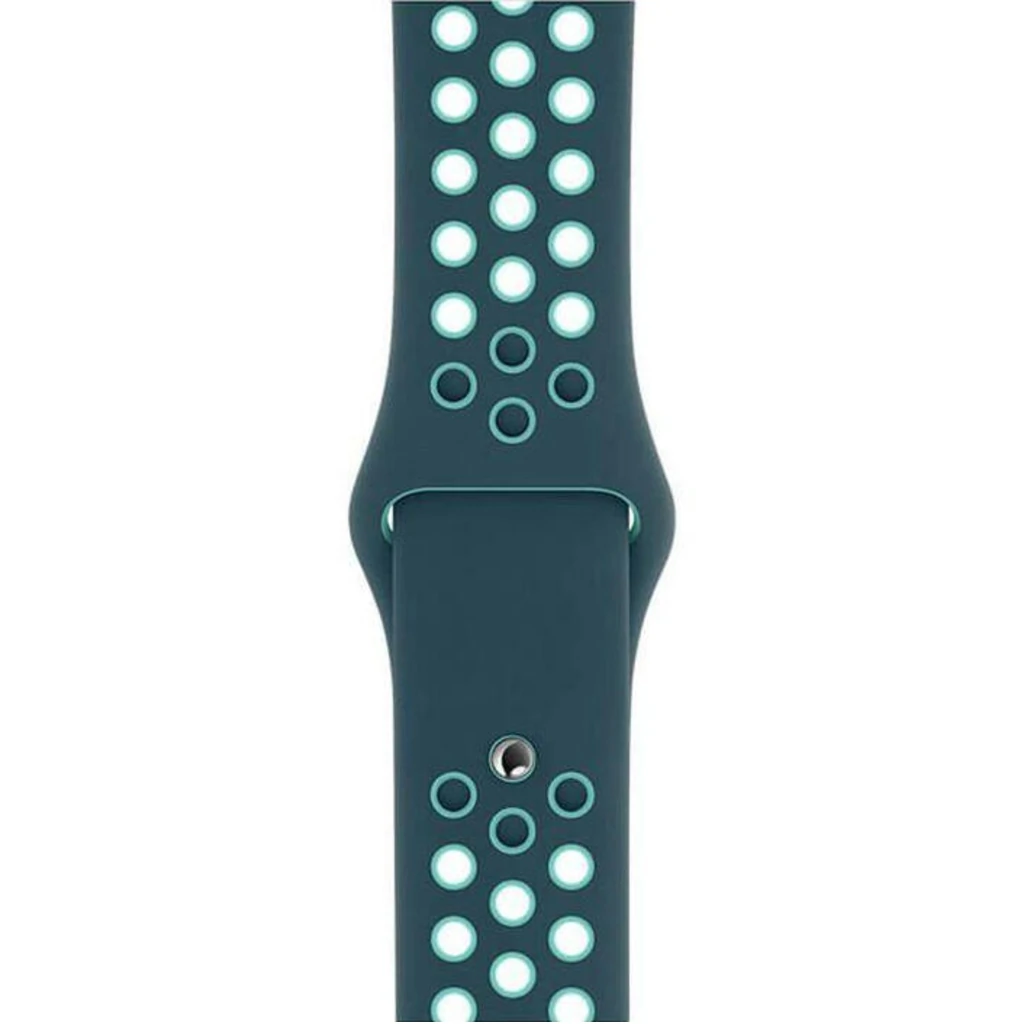 Ремінець Apple Nike Sport Band Midnight Turquoise/Aurora Green для Apple Watch 42mm, 44mm (MXR12)
