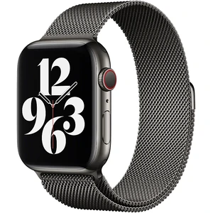 Колір: Сірий - Ремінець Apple Milanese Loop Graphite для Apple Watch 38mm, 40mm, 41mm (ML743)