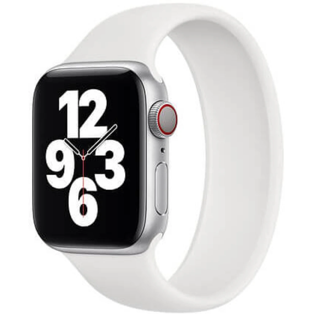 Ремешок Apple White Solo Loop Size 1 для Apple Watch 38mm, 40mm, 41mm (MYNM2)