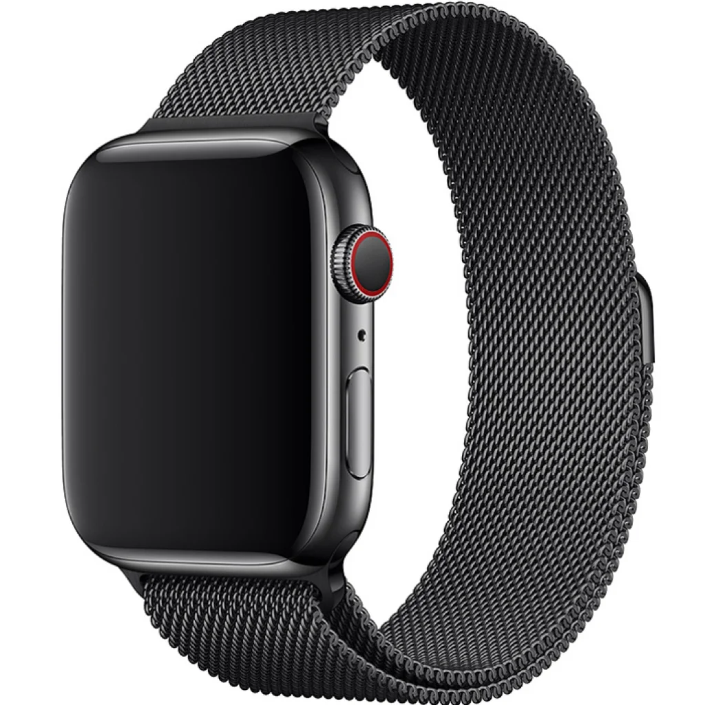Ремінець Apple Milanese Loop Space Black для Apple Watch 44mm (MTU52)
