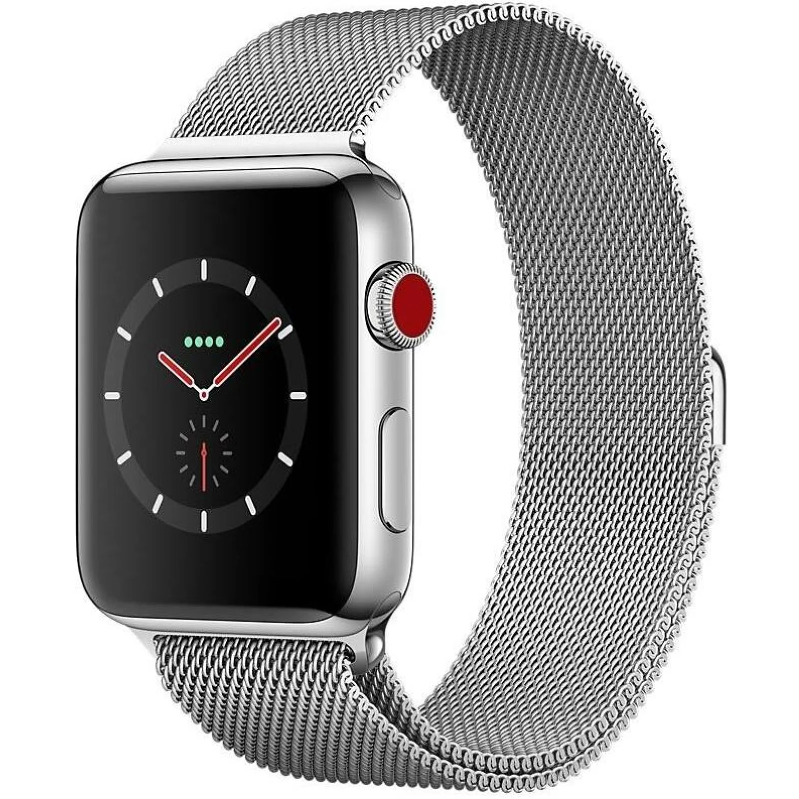 Apple Watch Series 3 GPS + Cellular 42mm Stainless Steel Case with Milanese (MR1U2)