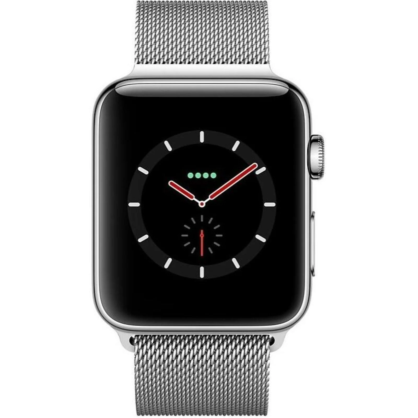 Apple Watch Series 3 GPS + Cellular 42mm Stainless Steel Case with Milanese (MR1U2)
