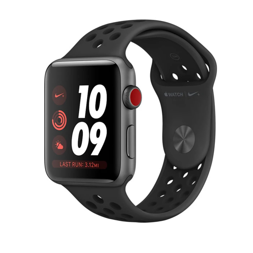 Apple Watch Nike+ Series 3 GPS + Cellular 42mm Space Gray Aluminum with Anthracite/Black Sport Band (MQLD2)