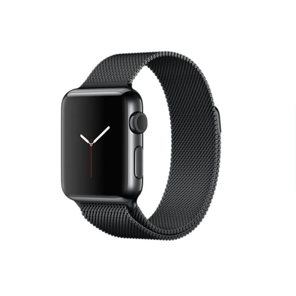 Apple Watch Series 2 38mm Space Black Stainless Steel Case with Space Black Milanese Loop Band (MNPE2)