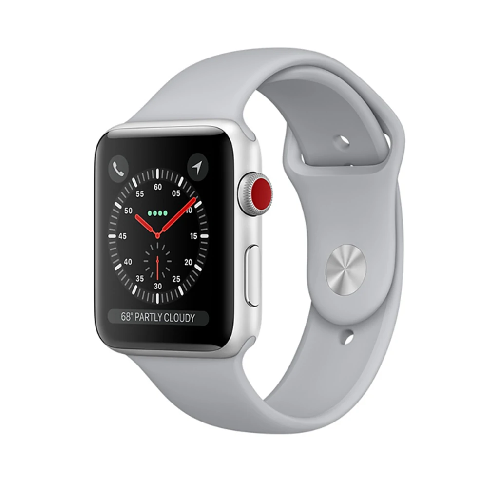 Apple Watch Series 3 GPS + Cellular 42mm Silver Aluminum with Fog Sport Band (MQK12)