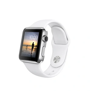 Смарт-часы Apple Watch Series 2 38mm Stainless Steel Case with White Sport Band (MNP42)